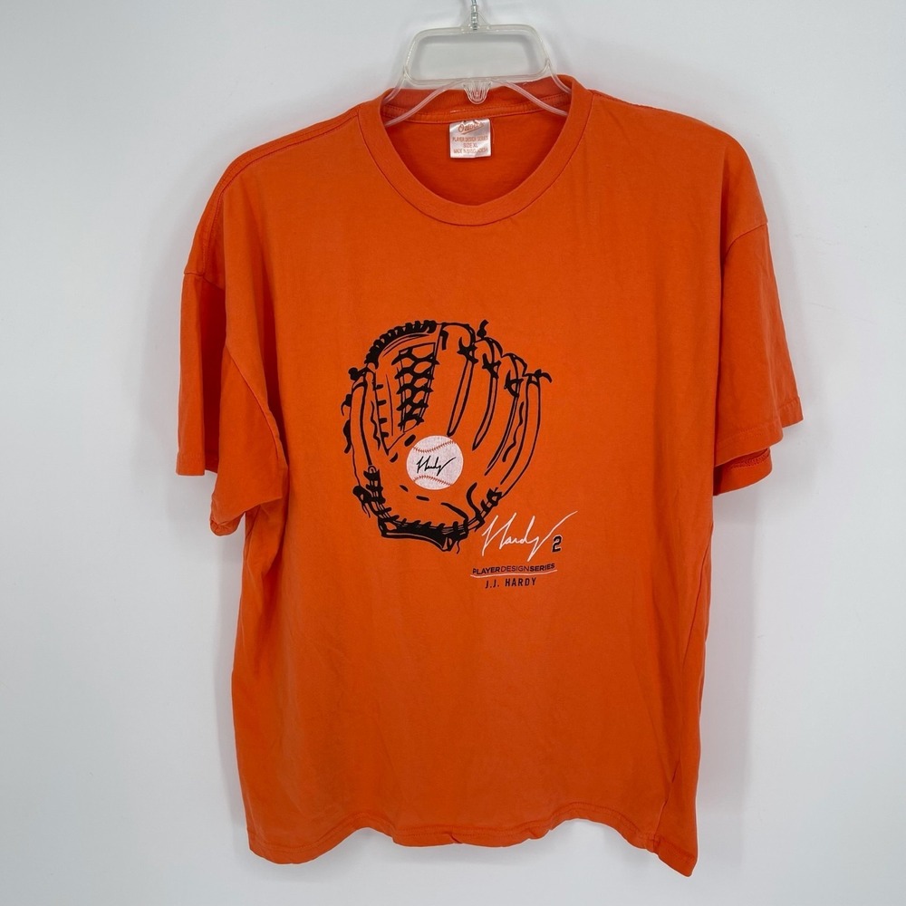 Baltimore Orioles Men's Orange JJ Hardy Player Design SGA Series T-Shirt Size XL